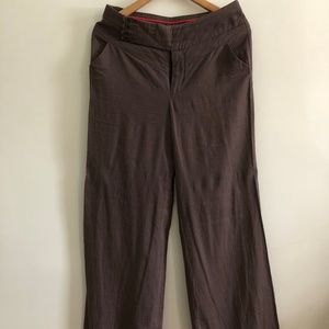 Anthropologie Wide-Leg Linen Pants